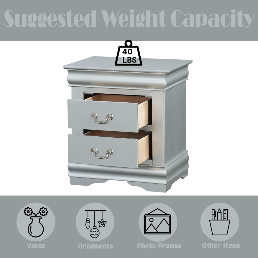 Louis Philippe III - Sleek Design Nightstand