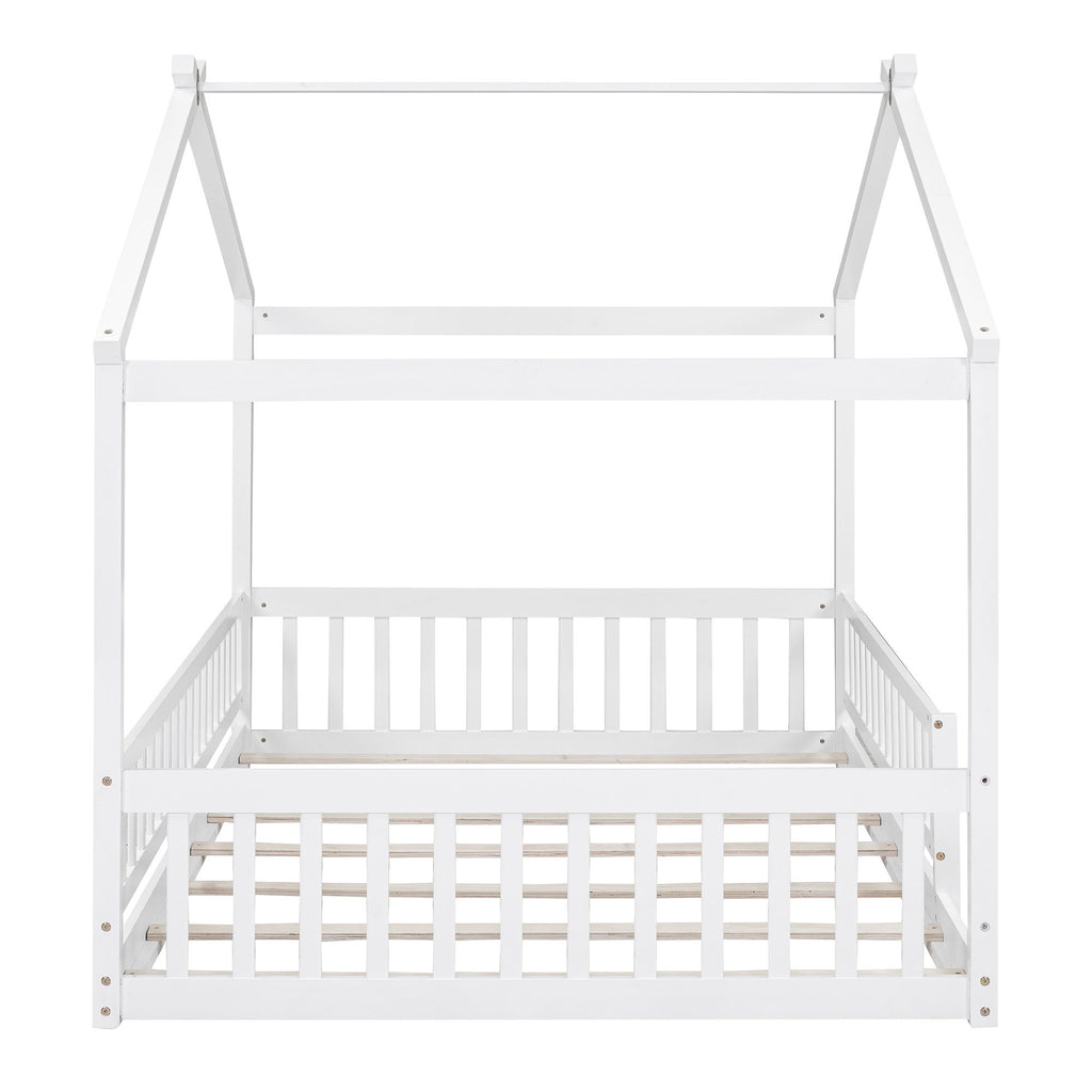 Bed House Bed Frame With Fence
