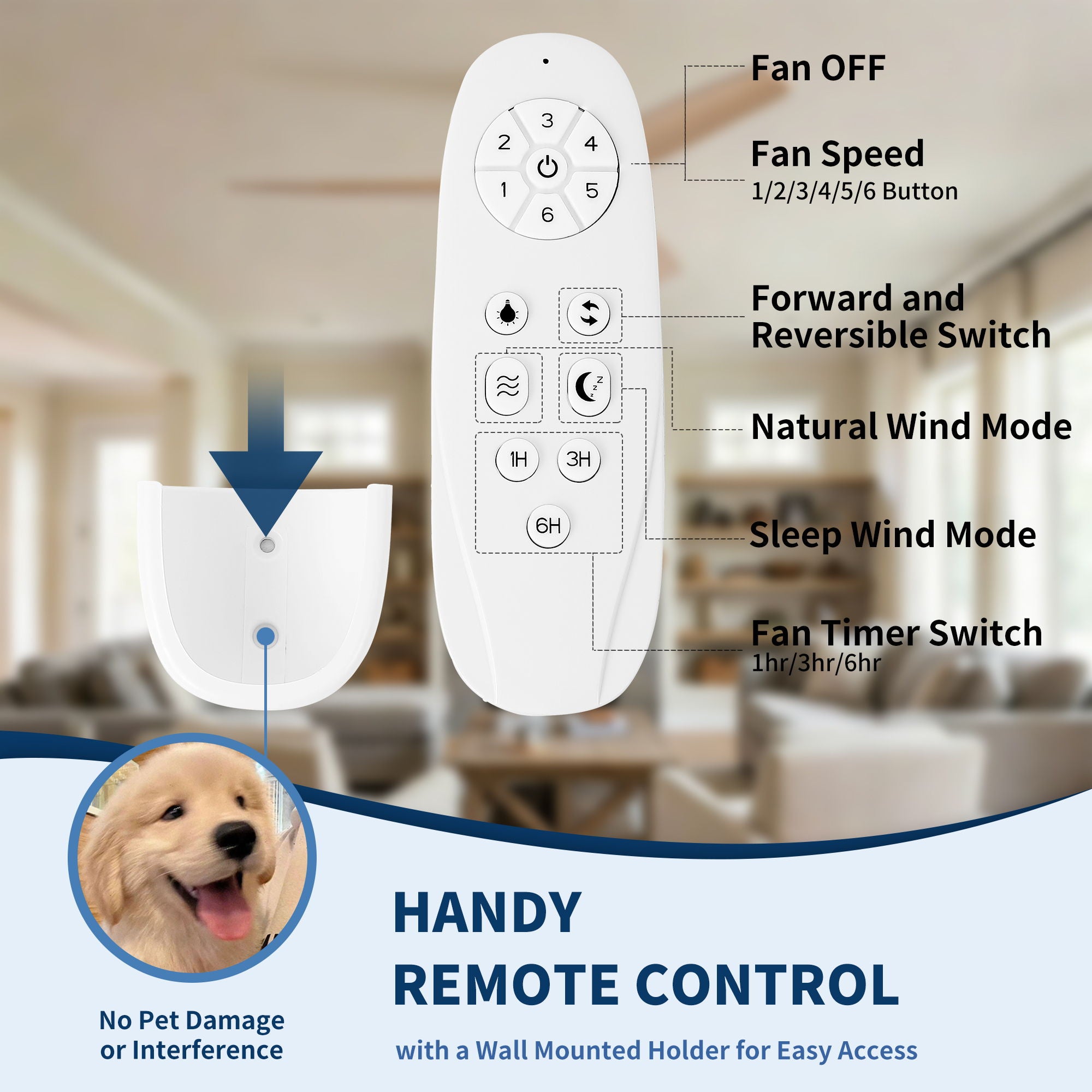 Low Profile Flush Mount Ceiling Fan Without Light