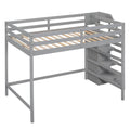 Loft Bed With Built In Storage Wardrobe And Staircase