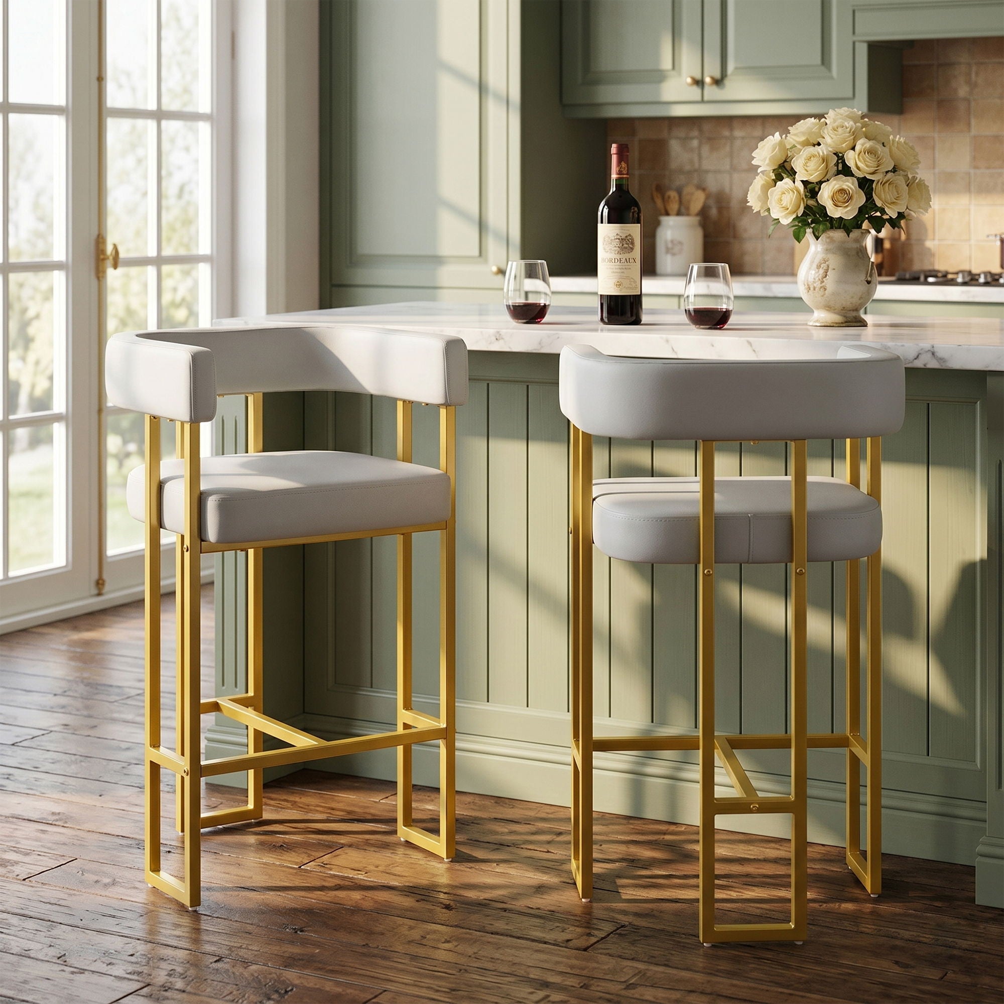 Modern Counter Height Bar Stools With U - Shaped