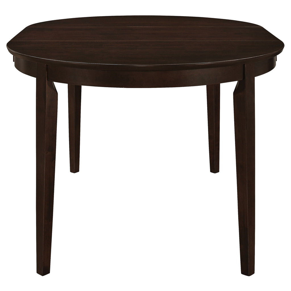 Gabriel - Oval 7 Piece Dining Set With Chairs - Cappuccino
