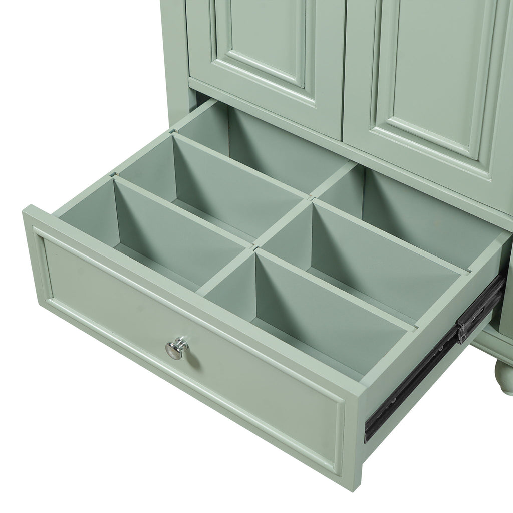Modern Bathroom Vanity With Sink, Cabinet With Drawer And Dividers, Rectangular Storage Unit
