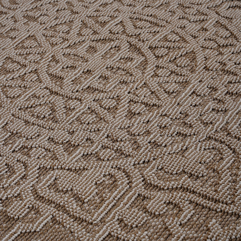 Guros - 6' X 9' Medallion Indoor / Outdoor Area Rug - Beige