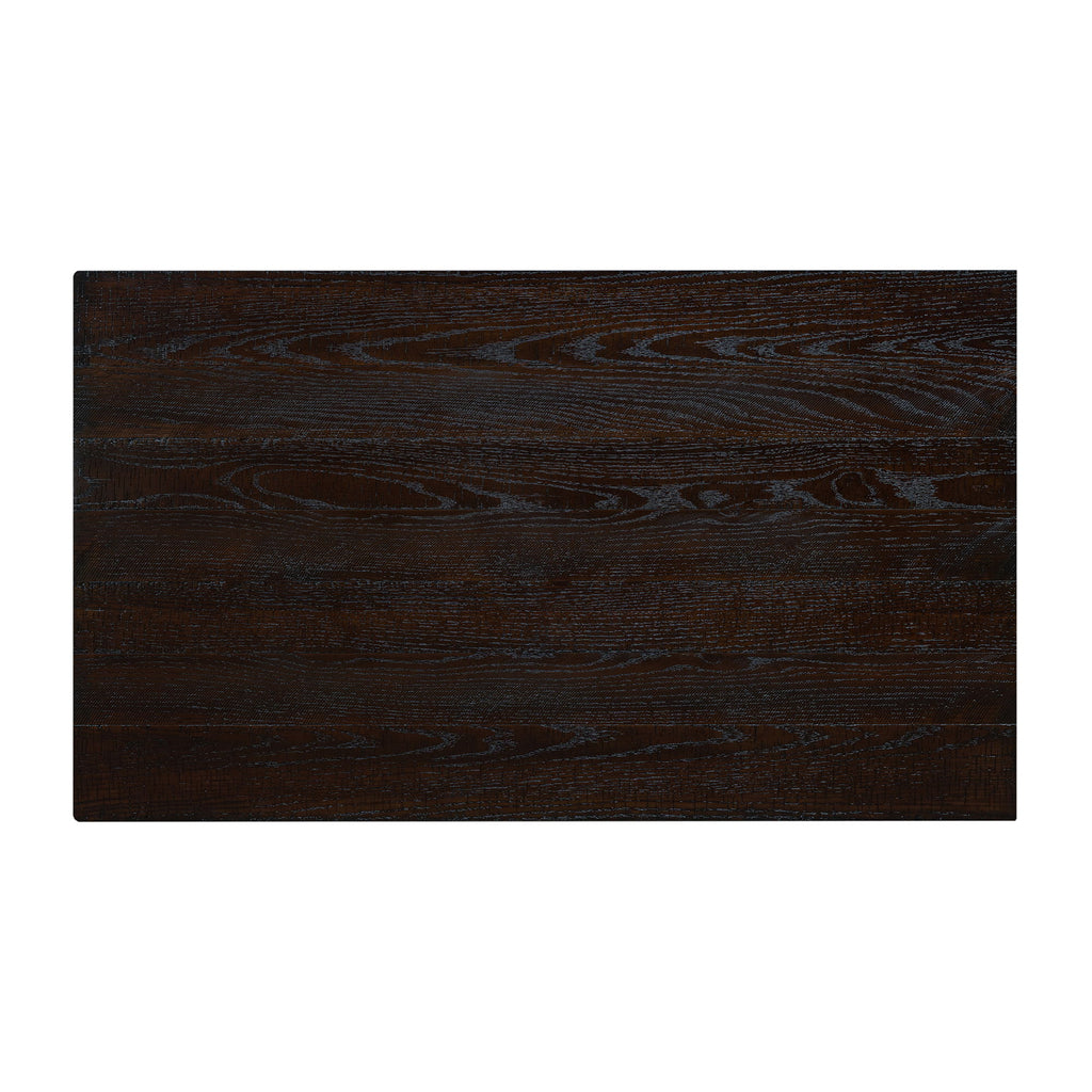 Rectangular Coffee Table With Open Storage Shelf For Living Room - Espresso