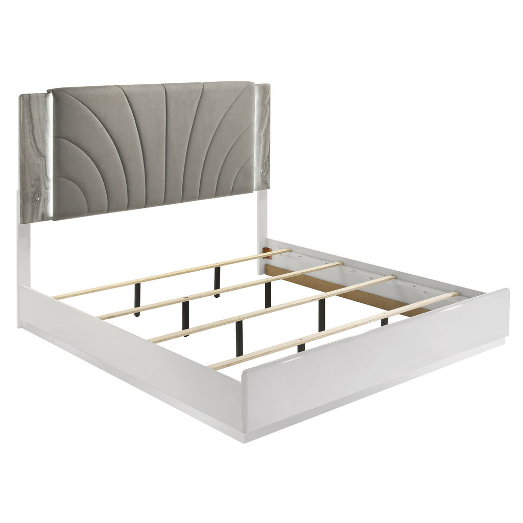 Jazz - Bedroom Set With LED Upholstered Headboard