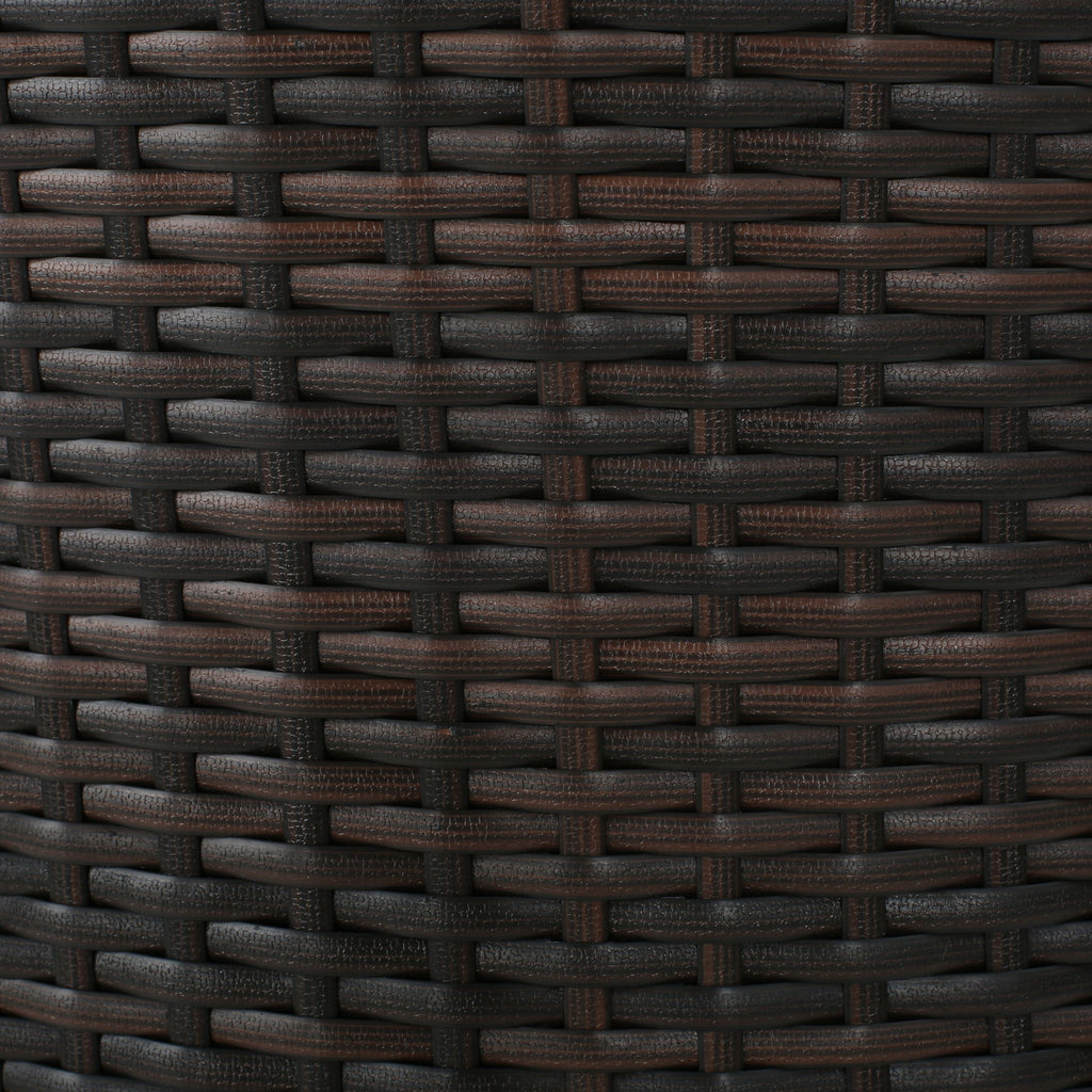 Outdoor 31" Rattan Barstools With Waterproof Cushions (Set of 2) - Multi Brown