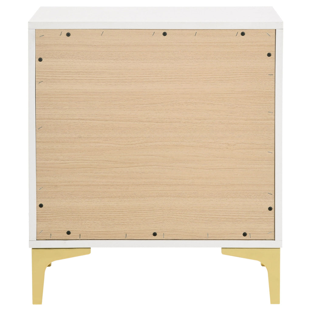 Karena - 2 Drawer Rectangular Nightstand - White