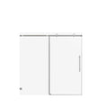 Frameless Single Sliding Soft Close Shower Doors, 5/16" Sgcc Tempered Glass