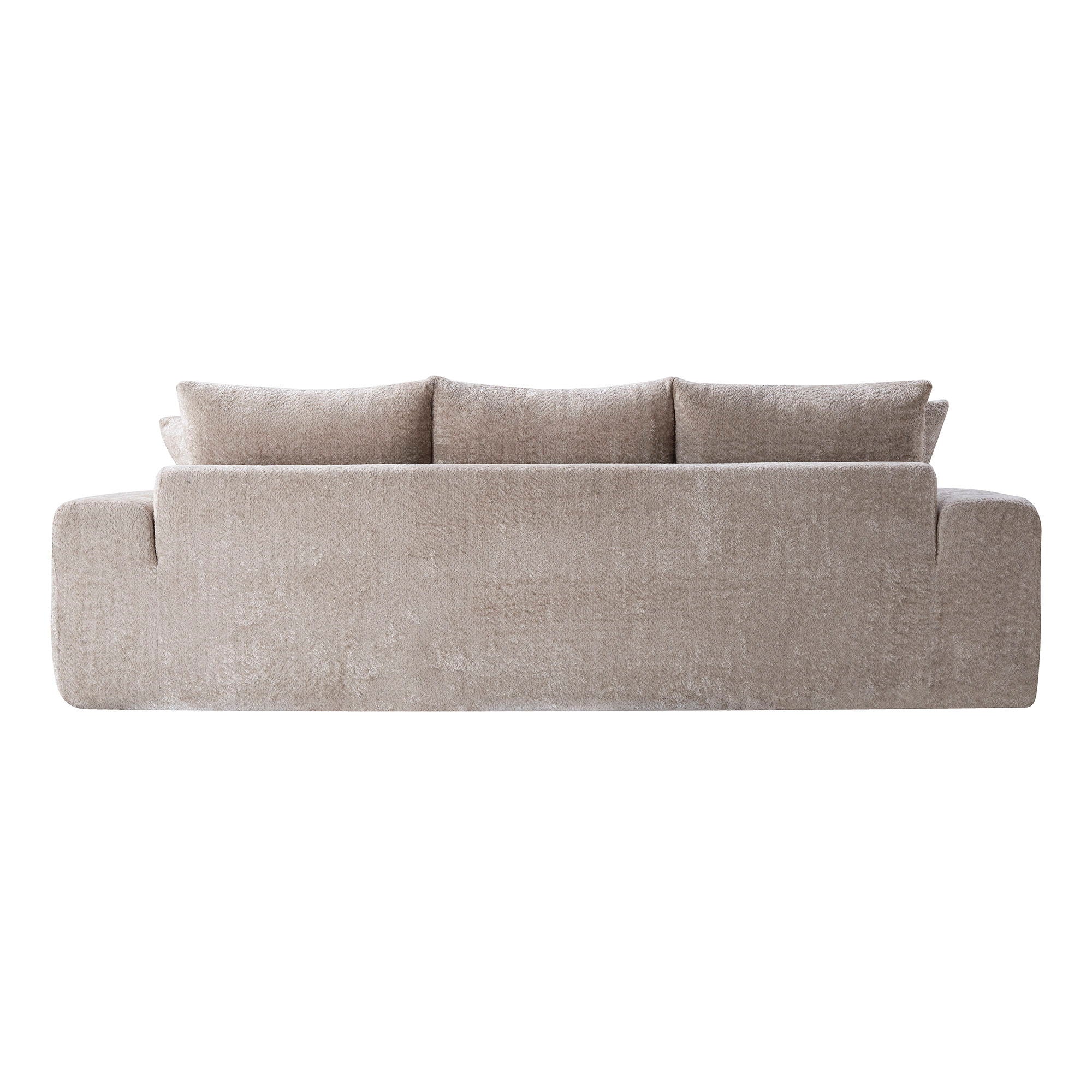 Extra Large Curved Front Compressed Sectional Sofa