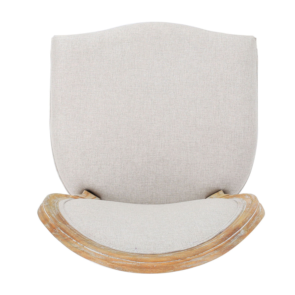 French Country Inspired Dining Chair With Iconic Round Backrest