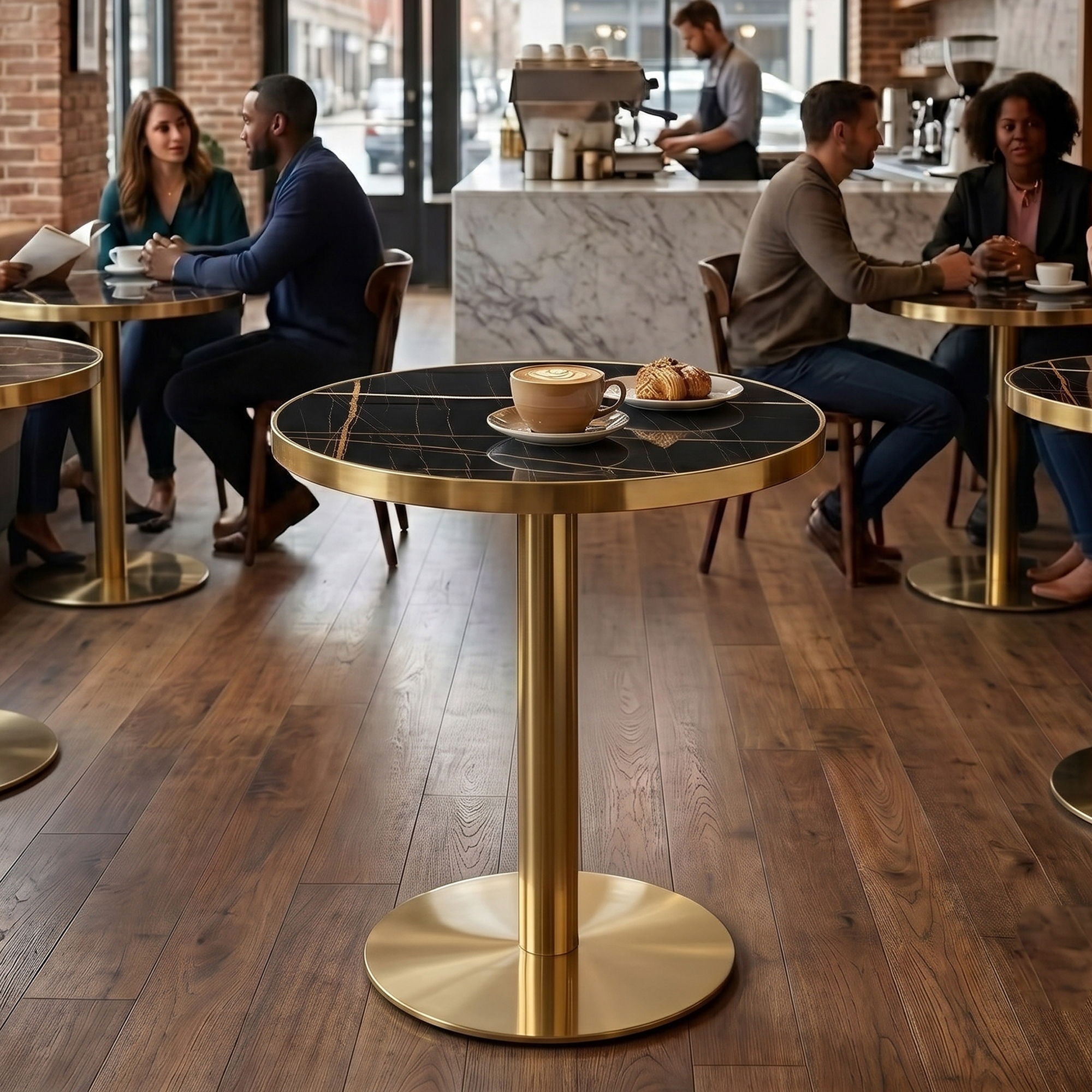 Modern Round Bistro Table