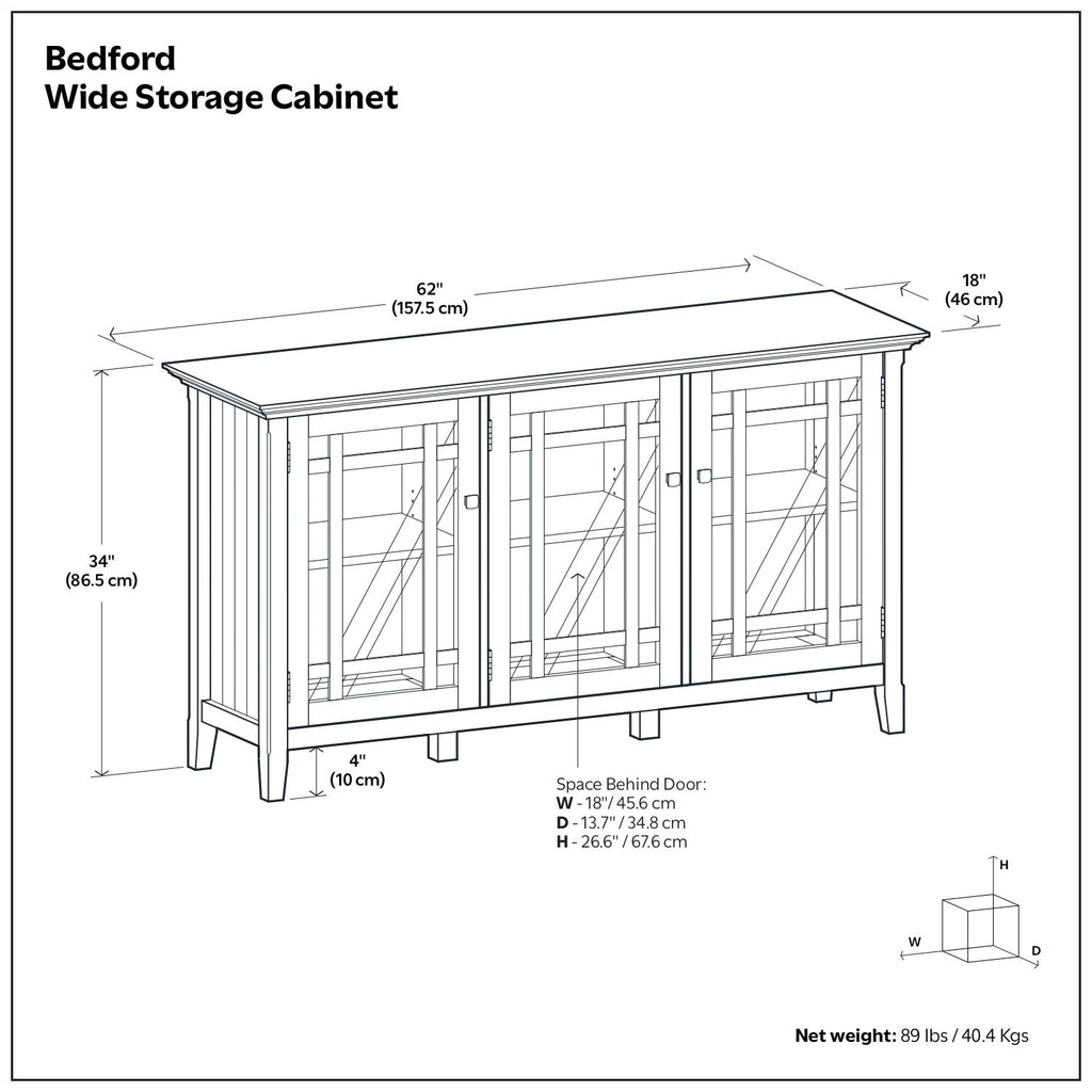 Bedford - Storage Cabinet With Adjustable Shelves - Brown