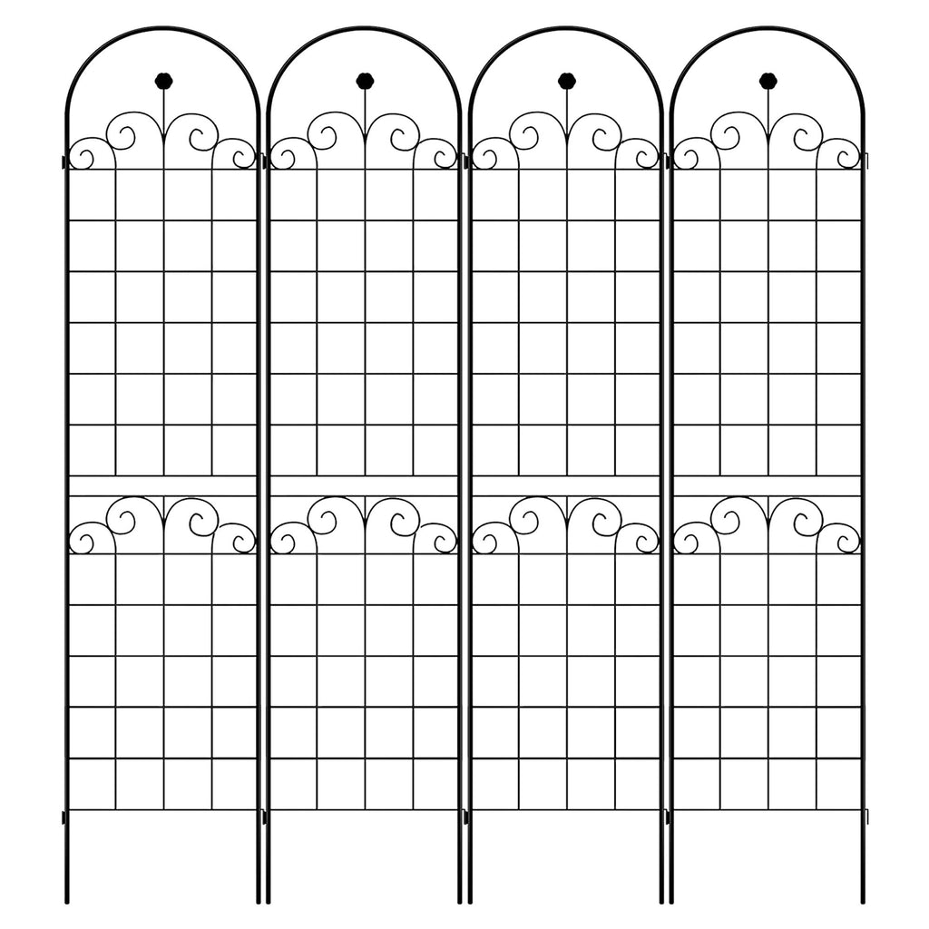 Metal Garden Trellis For Climbing Plants Outdoor Rustproof Plant Support Rose Trellis Netting Trellis