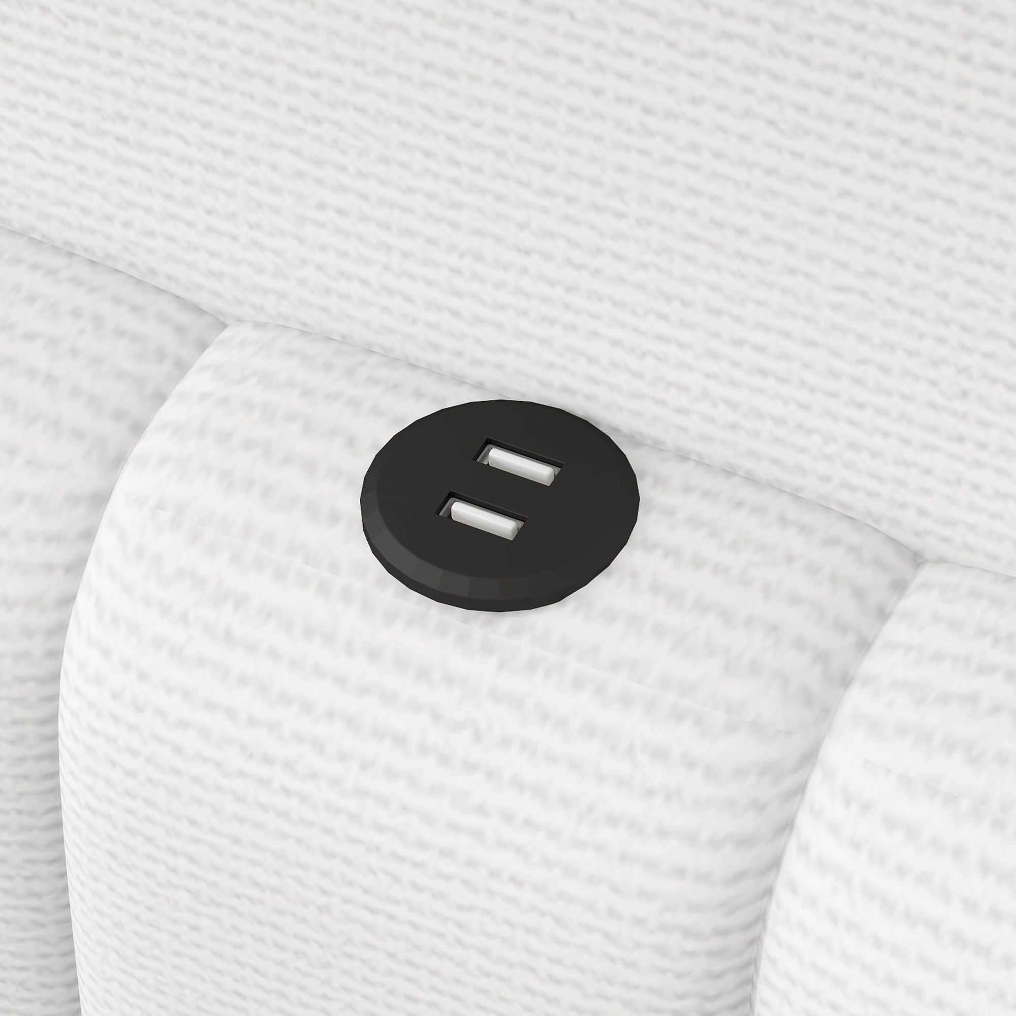 Upholstered Platform Bed With LED Belt And USB Ports