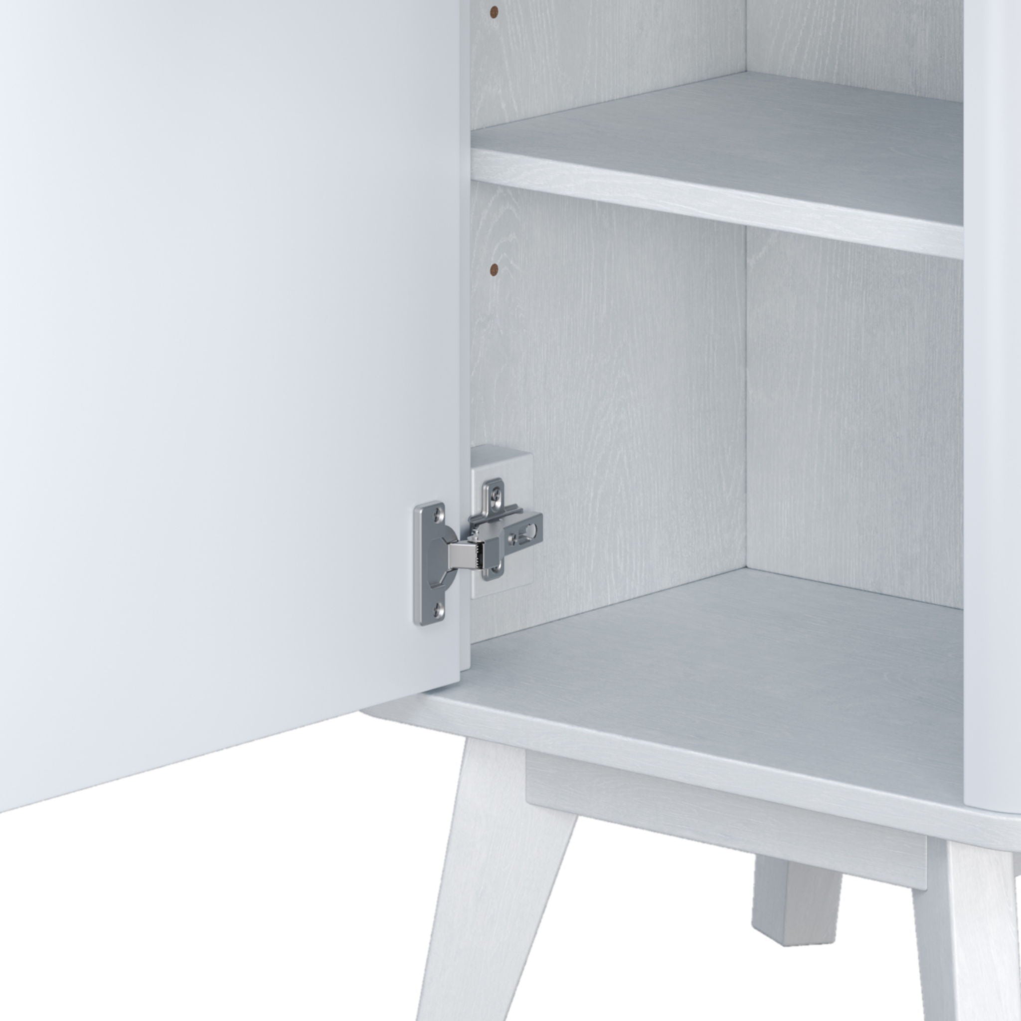 Tall Bathroom Storage Cabinet With Adjustable Shelves And 1 Drawer & Door