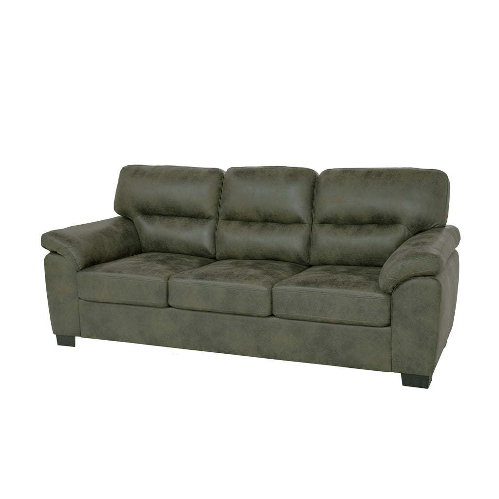 3 Seater Sofa With Padded Armrests And Triangular Leg