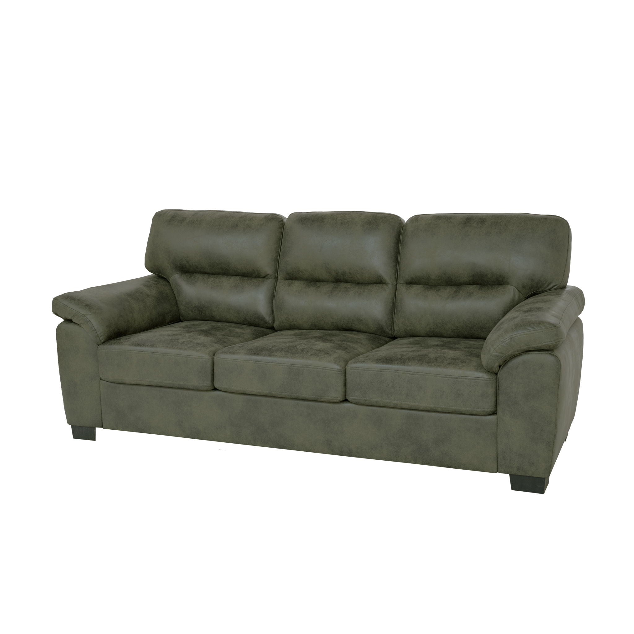 3 Seater Sofa With Padded Armrests And Triangular Leg