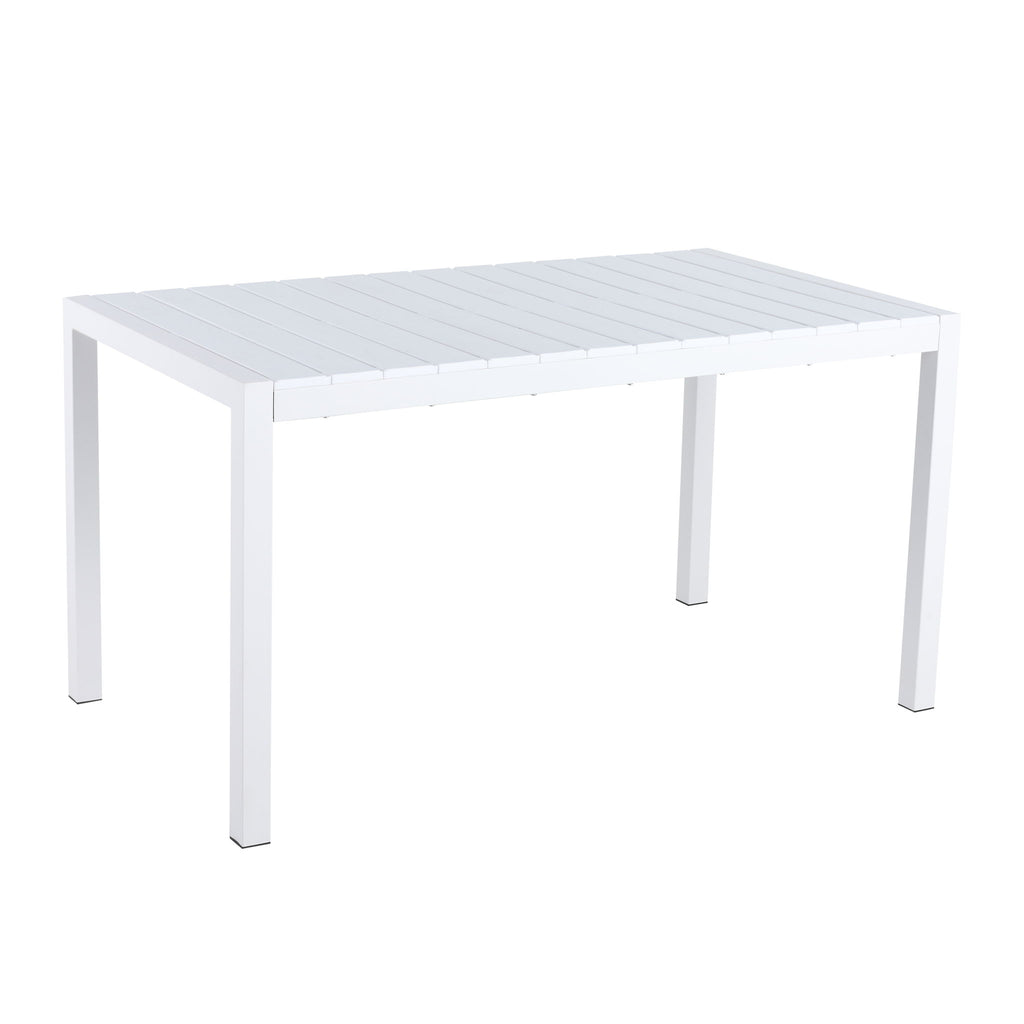4 Piece Set Of Modern Designed Single Chairs With Long Table