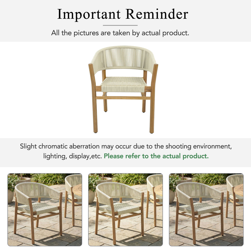 Elegant Outdoor Accent Chair (Set of 2)