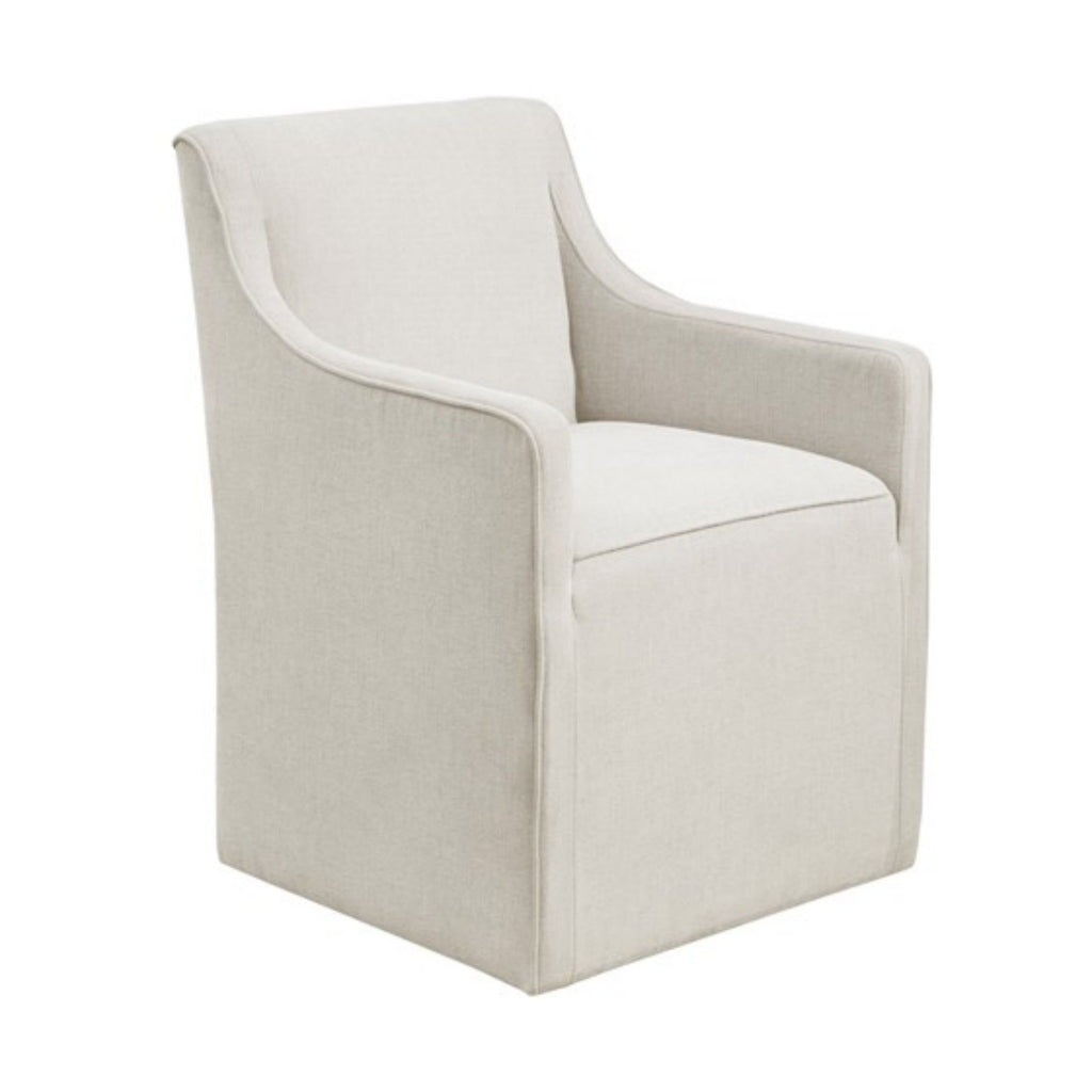 Traditional Skirted Dining Arm Chair