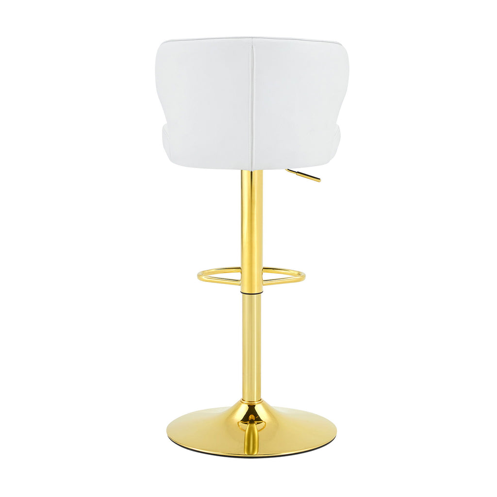 Adjustable Swivel Bar Chair With High Back Support