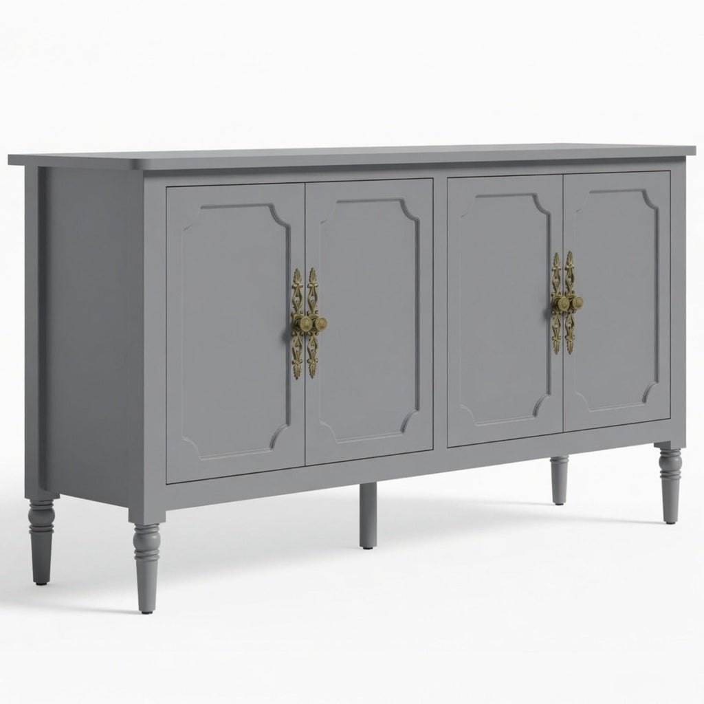 Vintage Buffet Cabinet With Adjustable Shelves