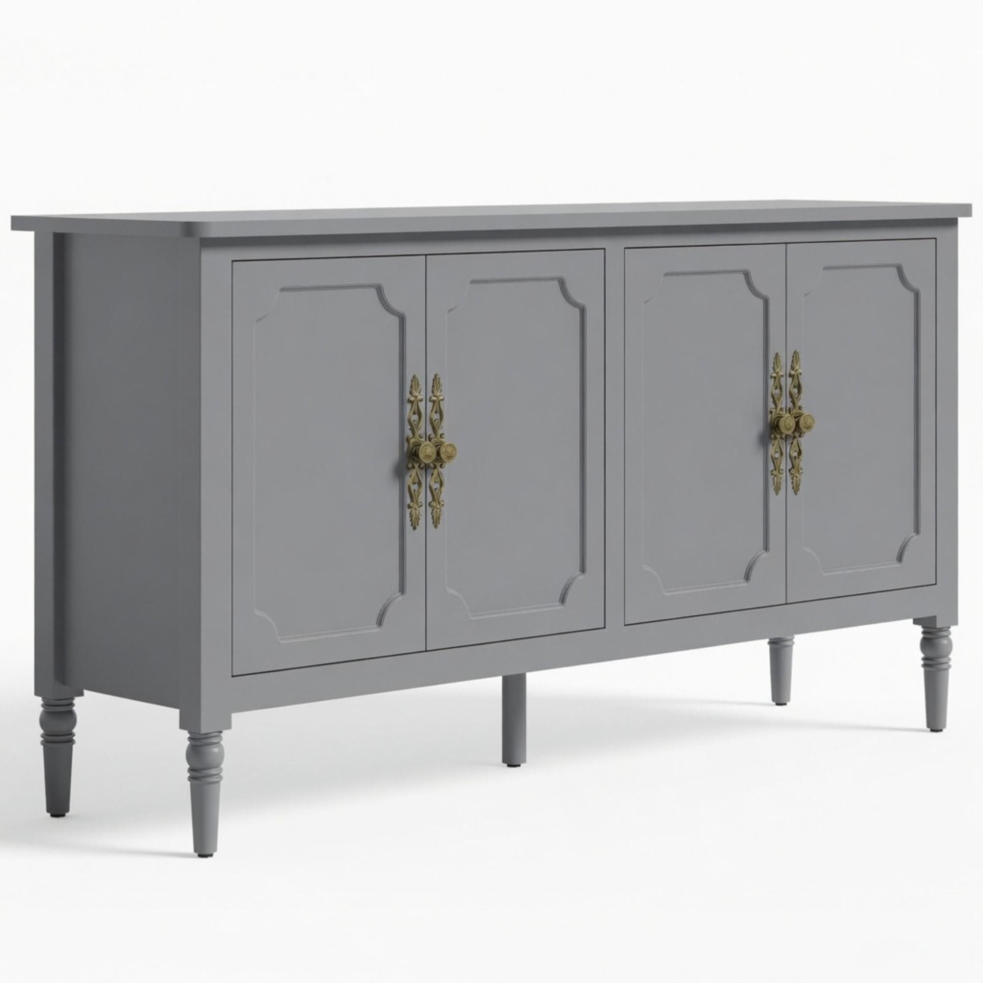 Vintage Buffet Cabinet With Adjustable Shelves