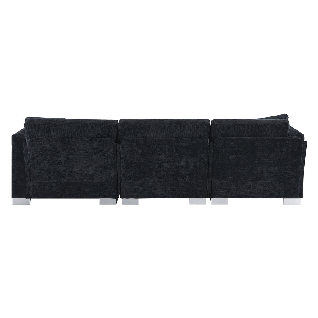 Modern Cloud Sectional Sofa L Shaped Luxury Couch Set With 2 Free Pillows 4 Seat With Oversized Chaise
