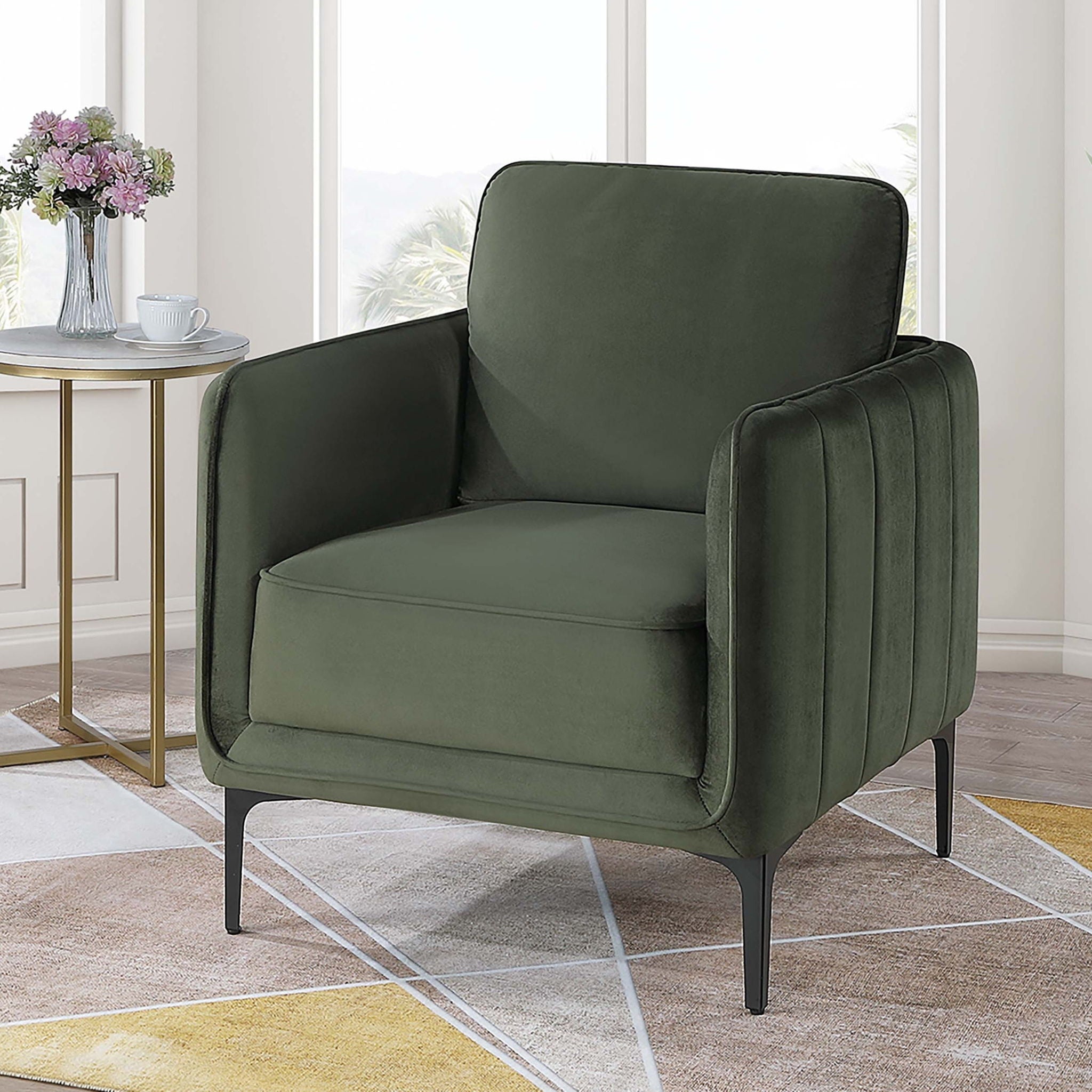 Elegant Accent Chair, Upholstered