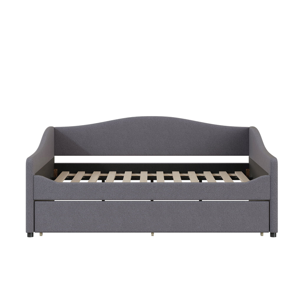 Upholstered Daybed With Light And Trundle