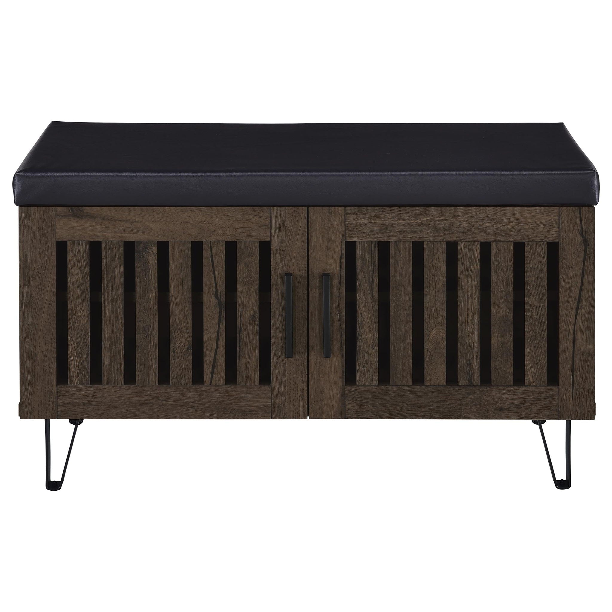 Clackamas - 2 Door Storage Bench With Padded Seat