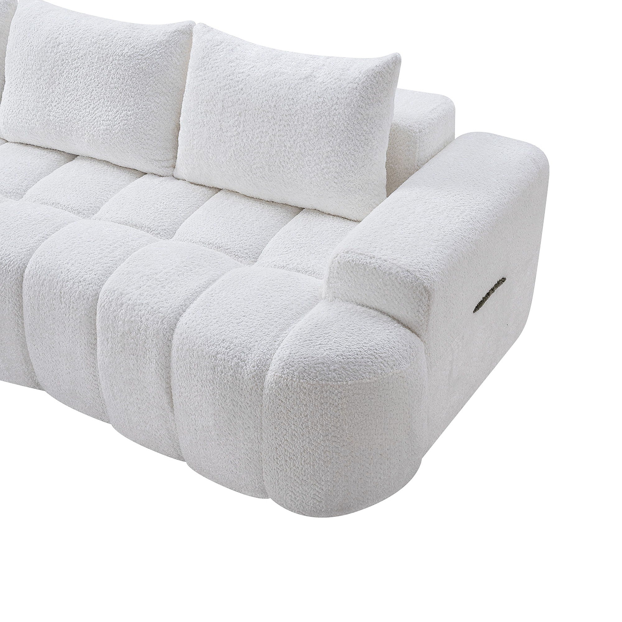 Extra Large Curved Front Compressed Sectional Sofa