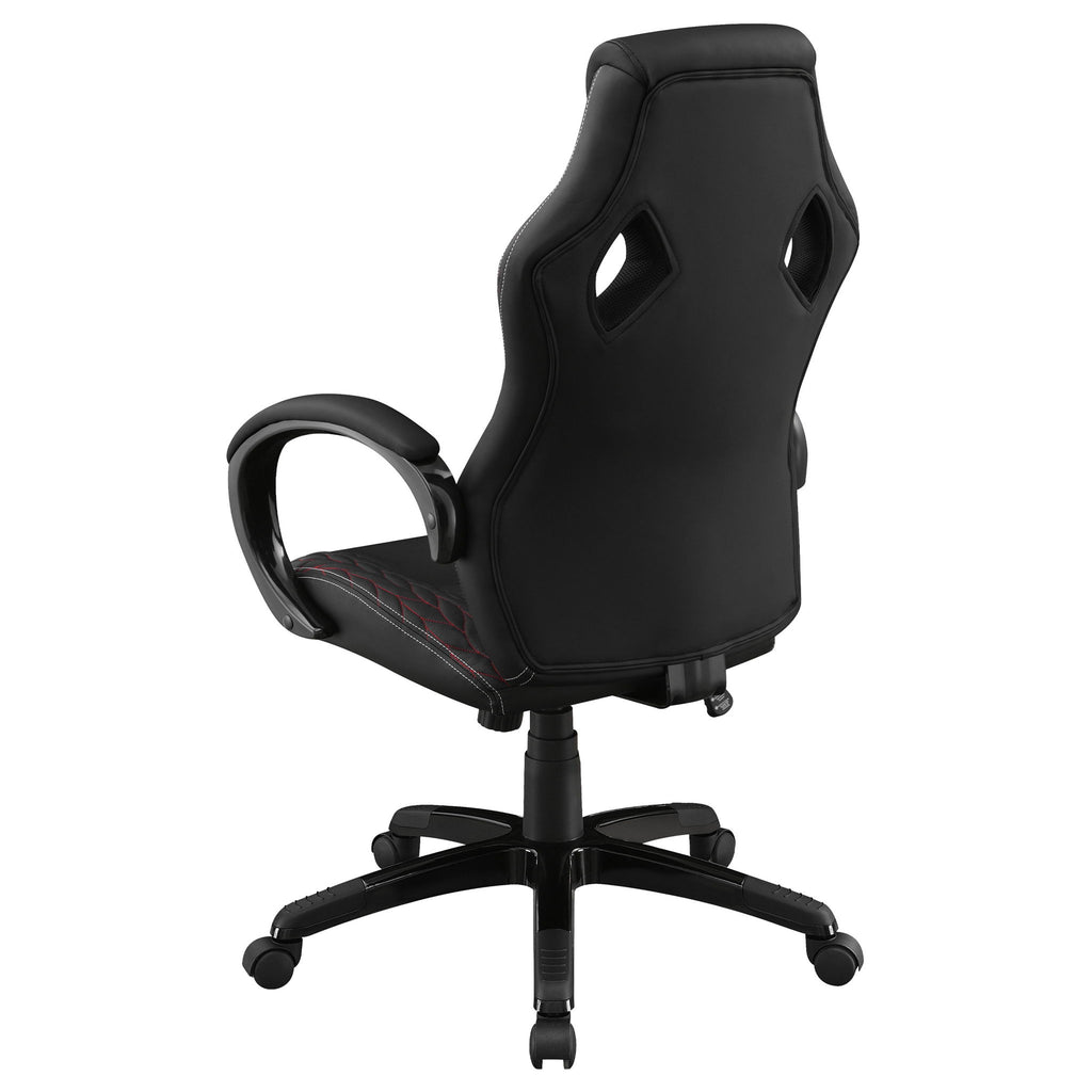 Norset - Upholstered Adjustable Home Office Desk Chair - Black