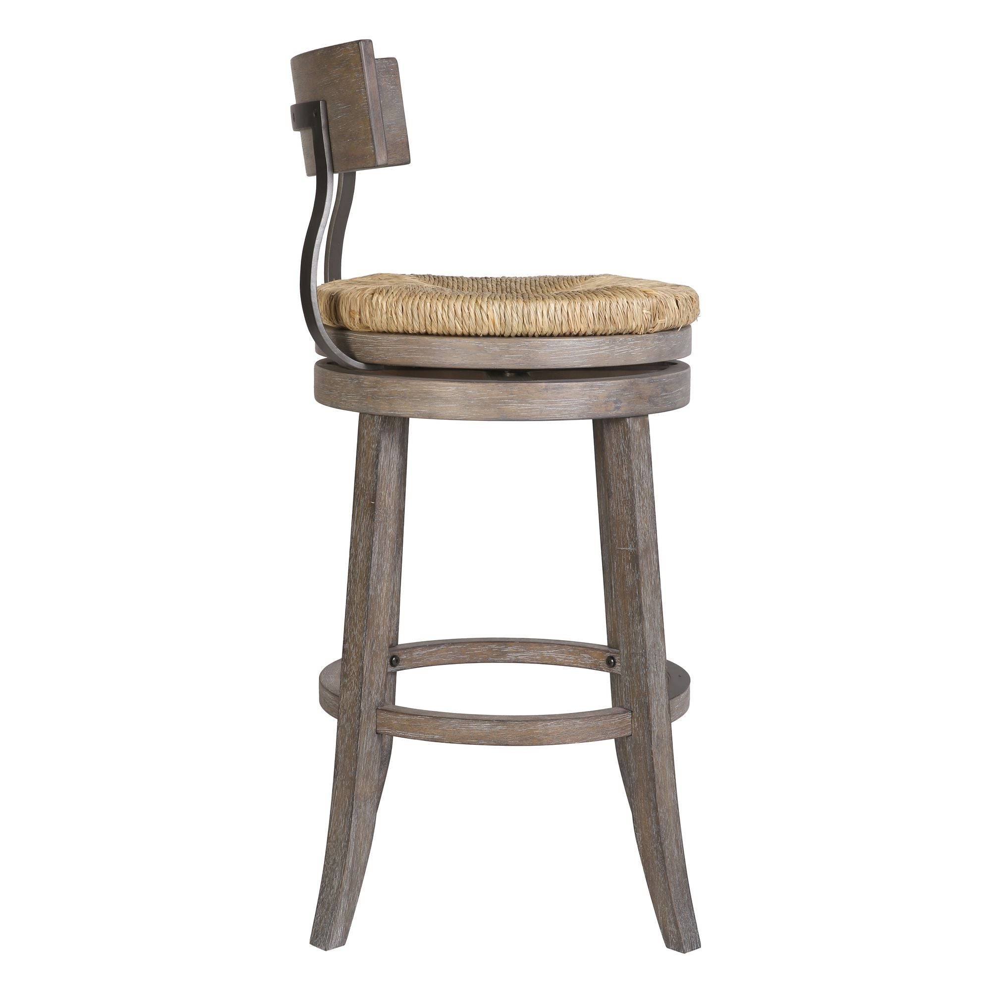 Stool With Natural Seagrass Seat