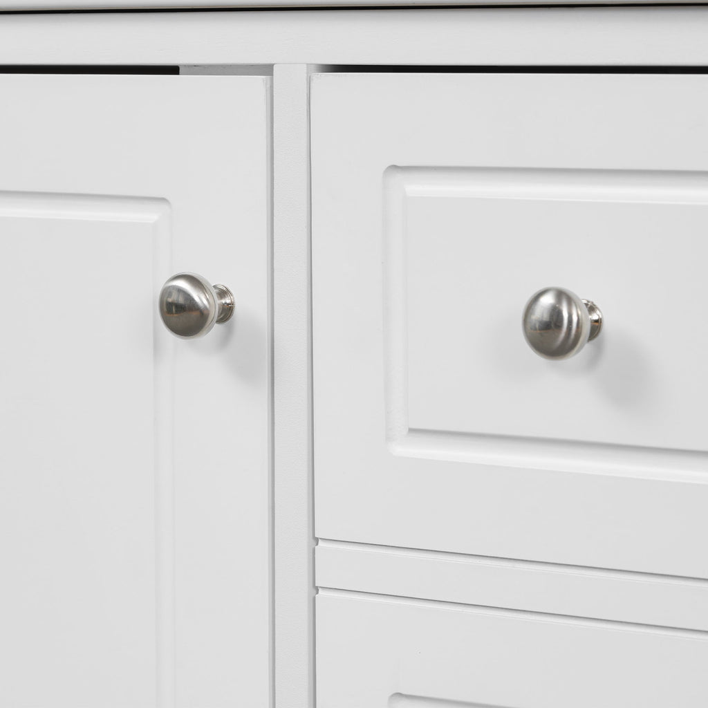 Freestanding Bathroom Vanity With Sink, Soft Close Door, 3 Drawers