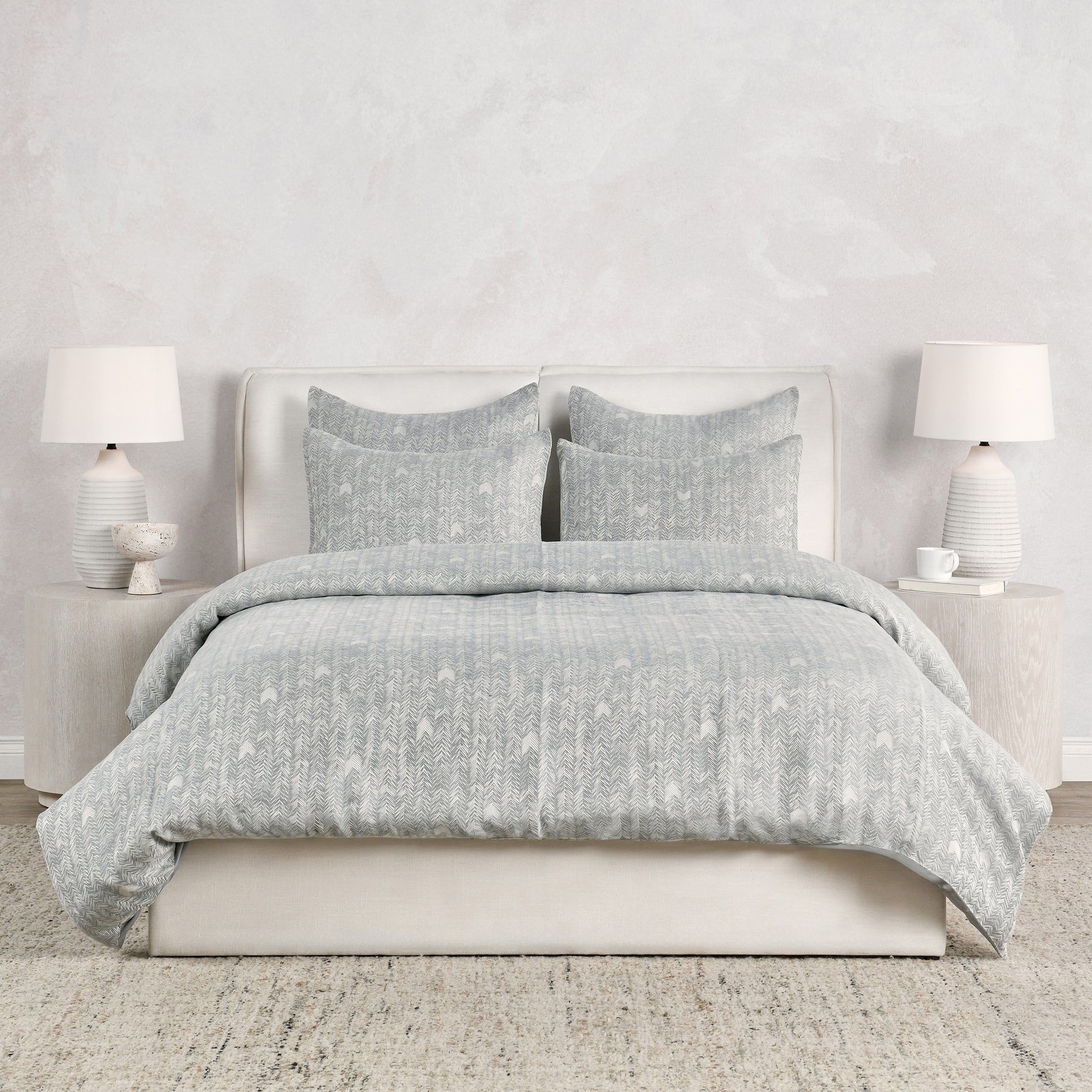 French Herringbone - 3 Piece Duvet Set