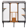Outdoor Cat Catio With Platforms