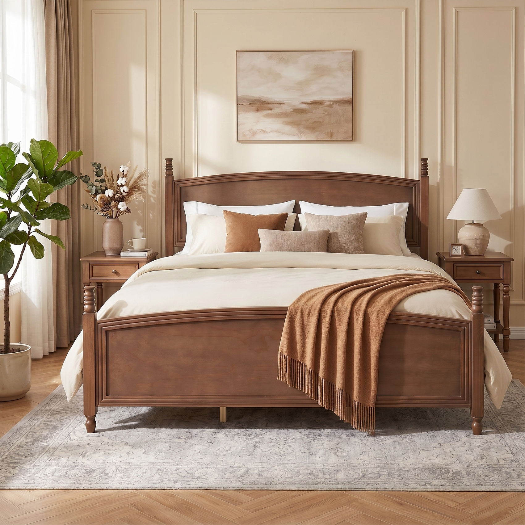 Bed Frame With Headboard & Footboard