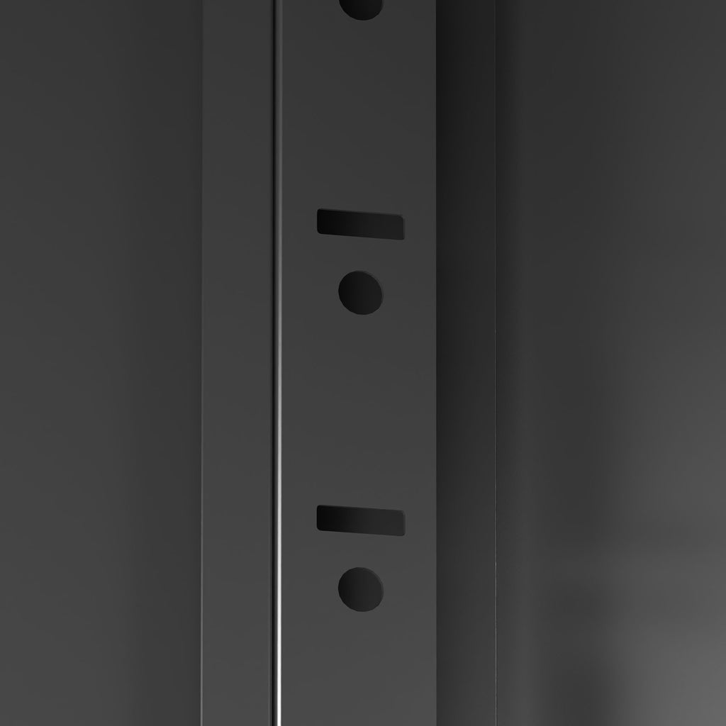Metal Wall Mounted Tool Storage Cabinet With 2 Locking Doors, Adjustable Shelf, And Drawer