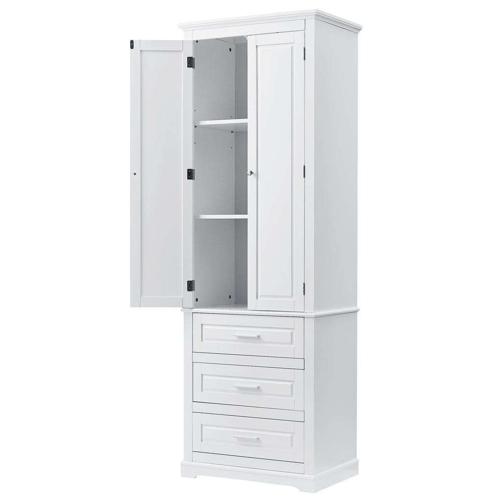 Storage Cabinet With 3 Drawers For Bathroom