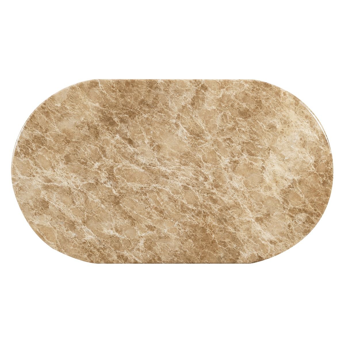 Markku - Coffee Table With Natural Marble - Oak