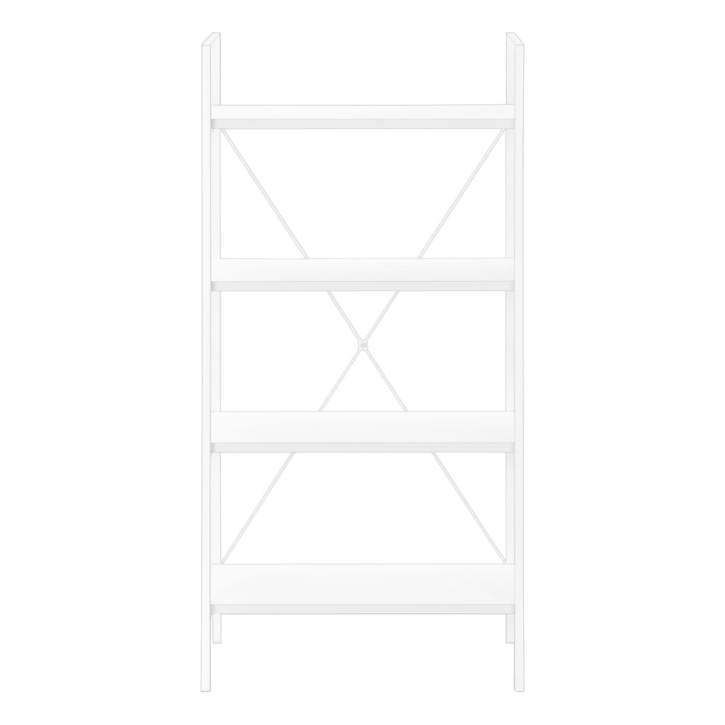 Bookshelf, Bookcase, 4 Tier, Office, Bedroom, Contemporary, Modern