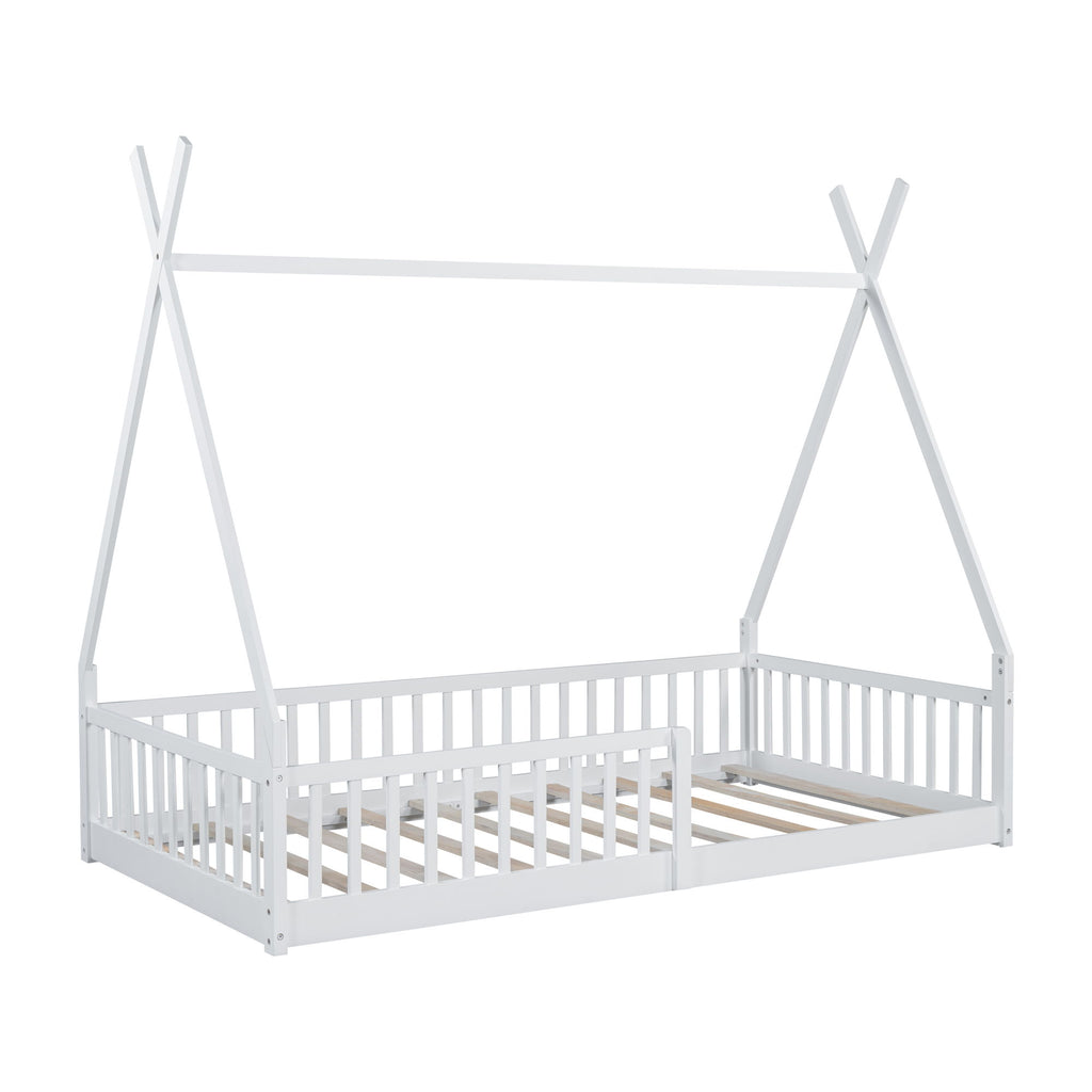 House Shaped Design Bed With Fence
