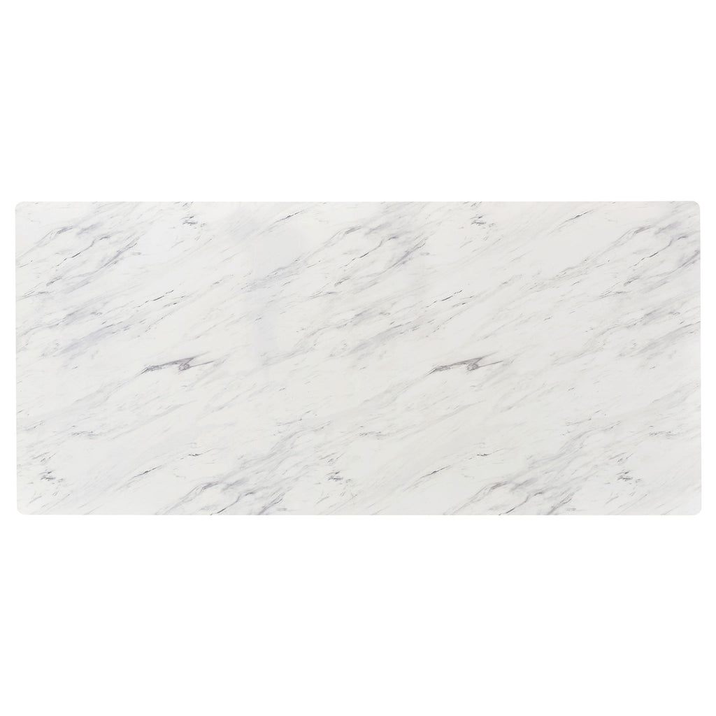 Vesper - Dining Rectangular Table - White Marble