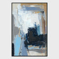 Construct - 48" x 72" Painting Art by Buddy Whitlock - Blue