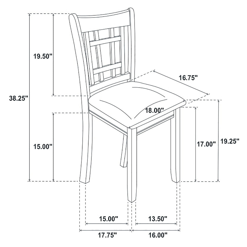 Hester - 5 Piece Dining Set - Espresso
