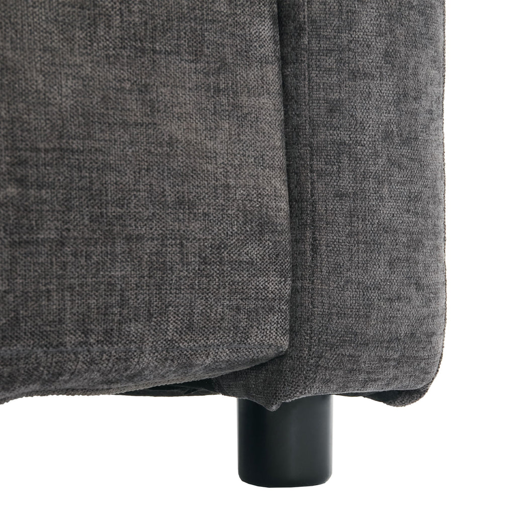 Cozy Upholstered 3 Seater Sofa With Double Cushion