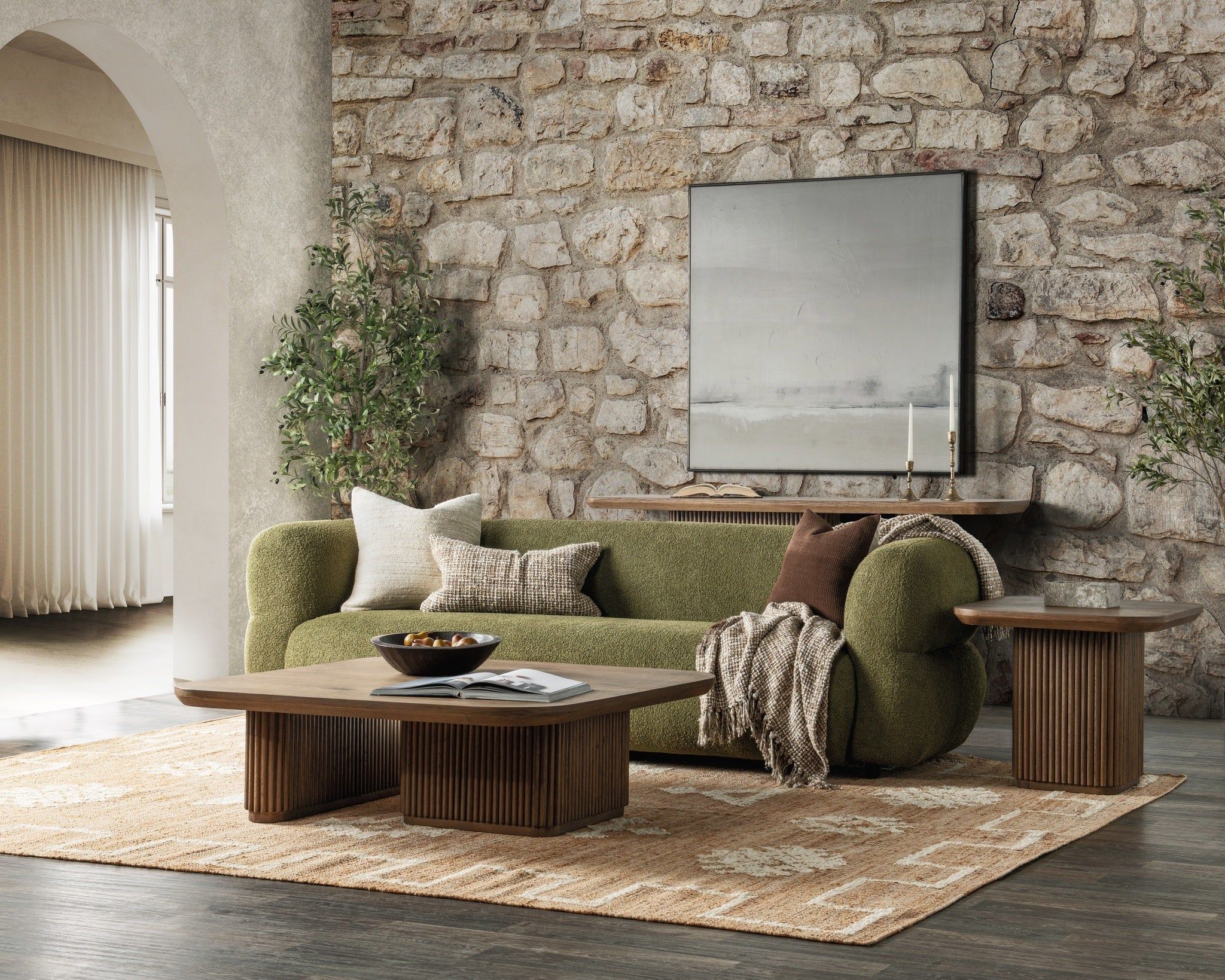 Vander - Solid Wood Square End Table