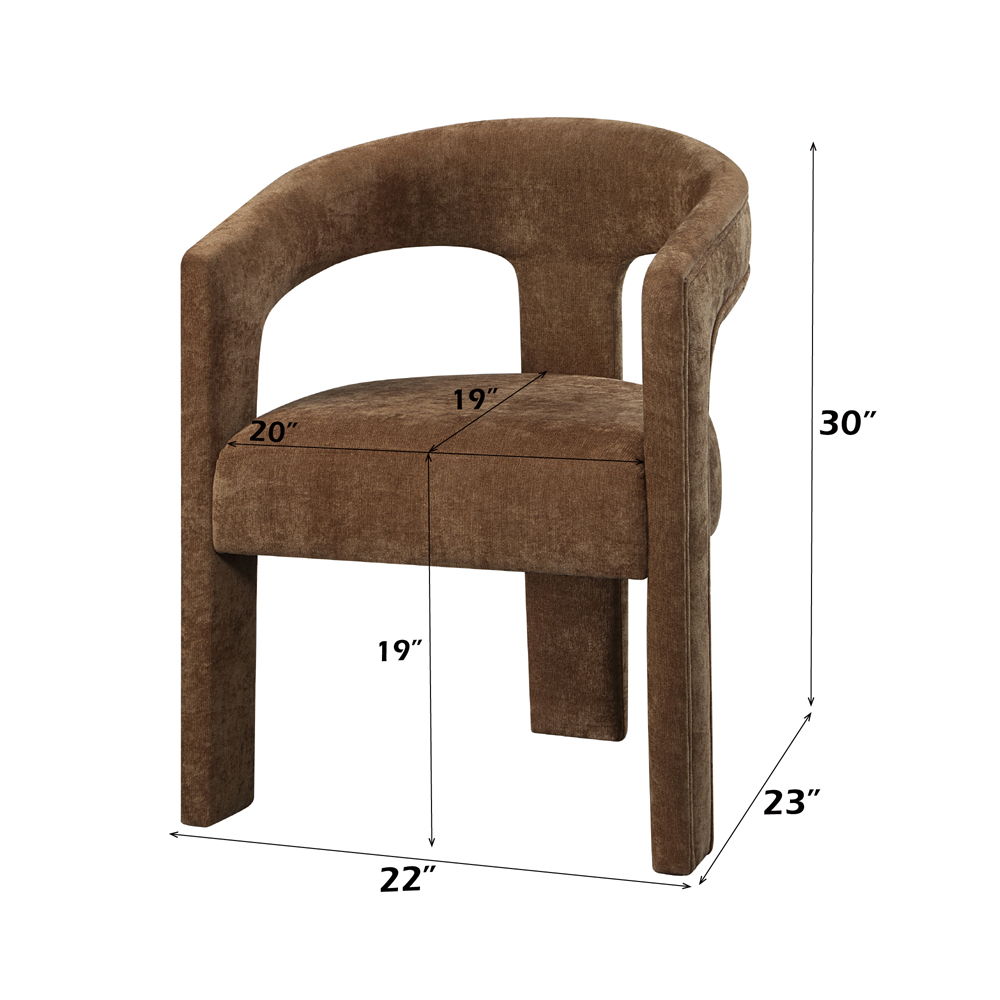 Leonardo - Arm Chair (Set of 2) - Brown Linen